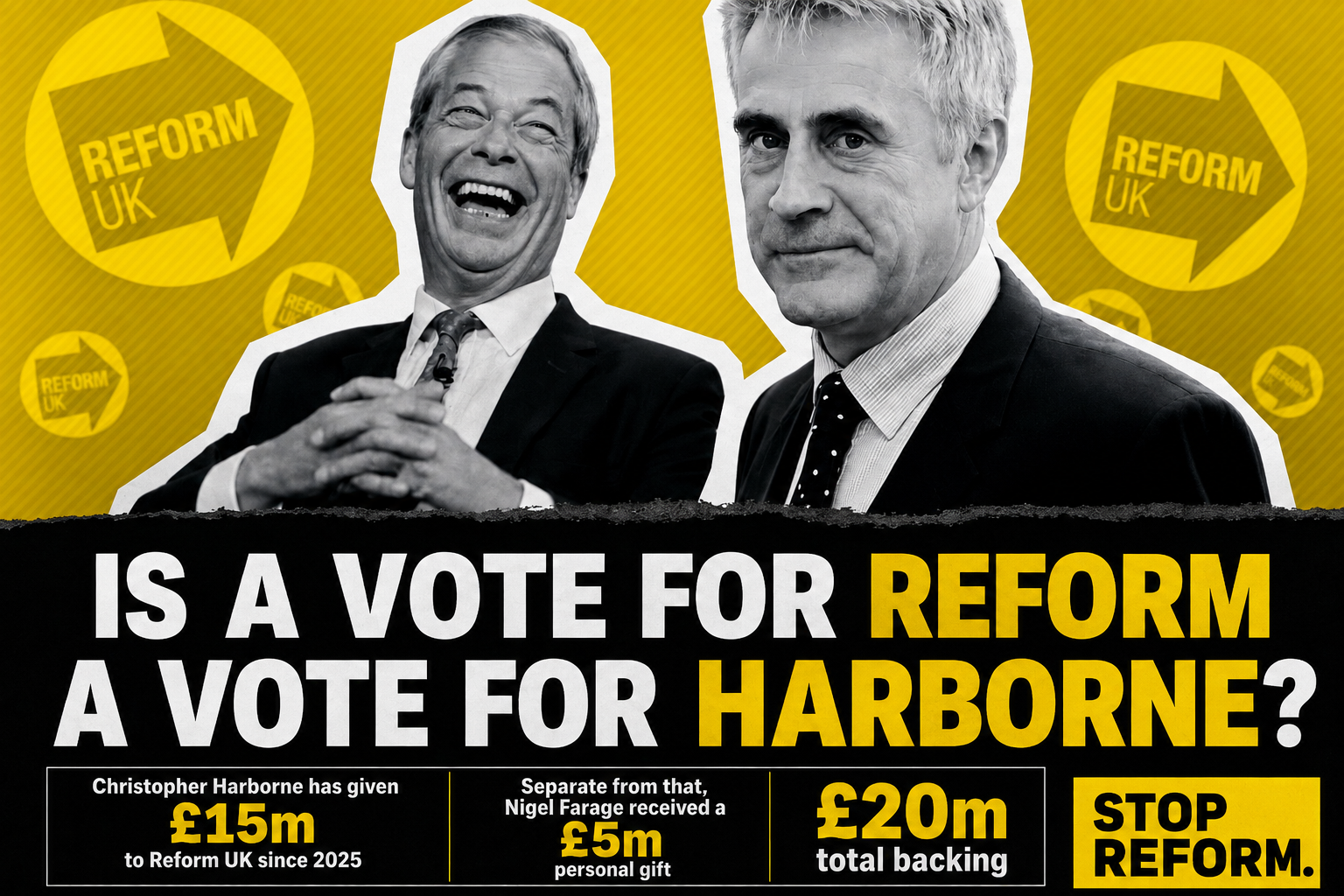 Christopher Harborne and Nigel Farage