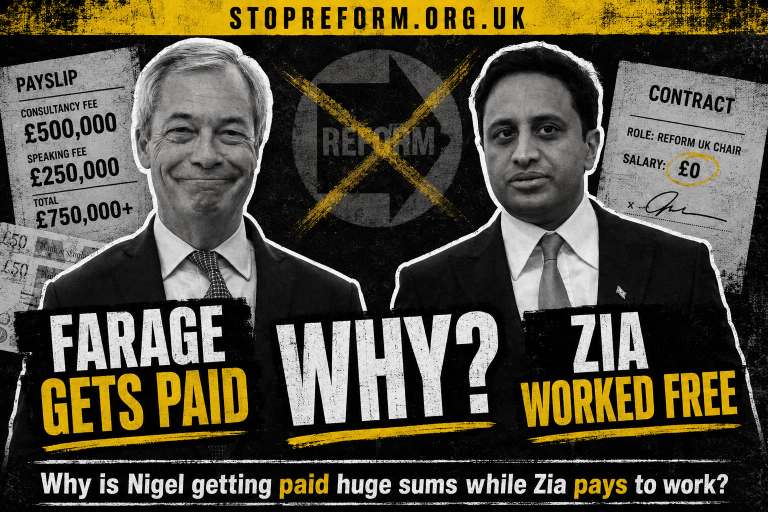 Why is Nigel getting paid huge sums while Zia pays to work?