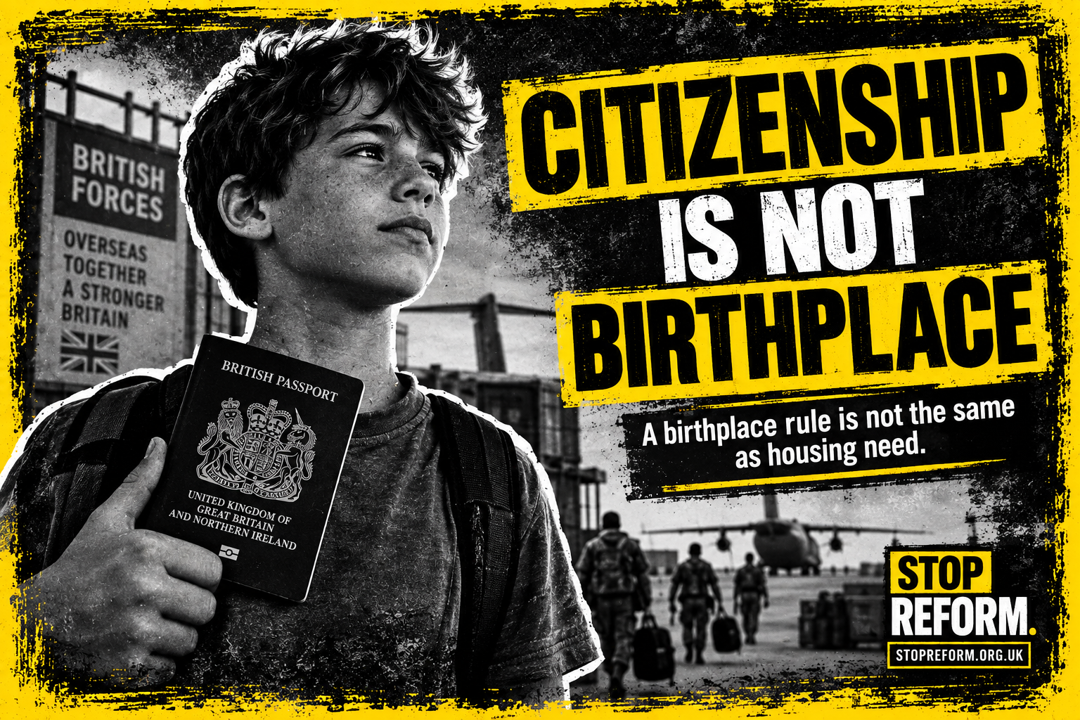 British citizen, but born abroad? Reform still puts you second